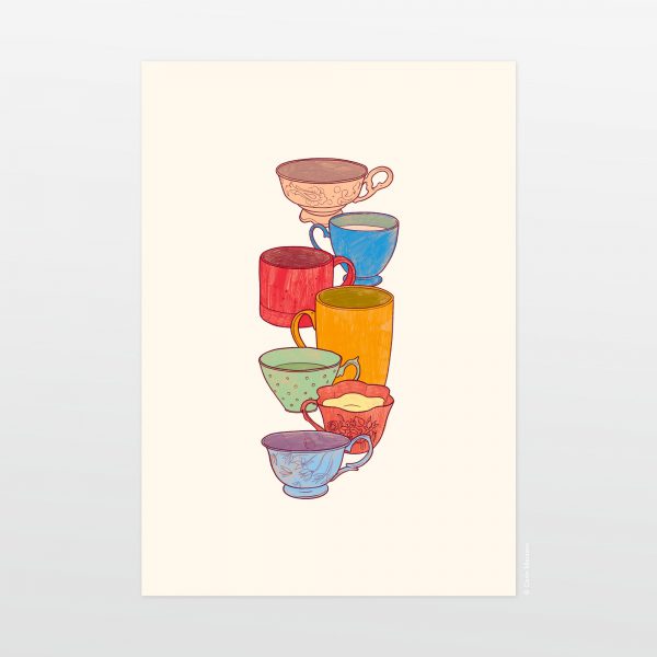 My cup of tea by Carin Marzaro - stampa artistica fine art giclée print